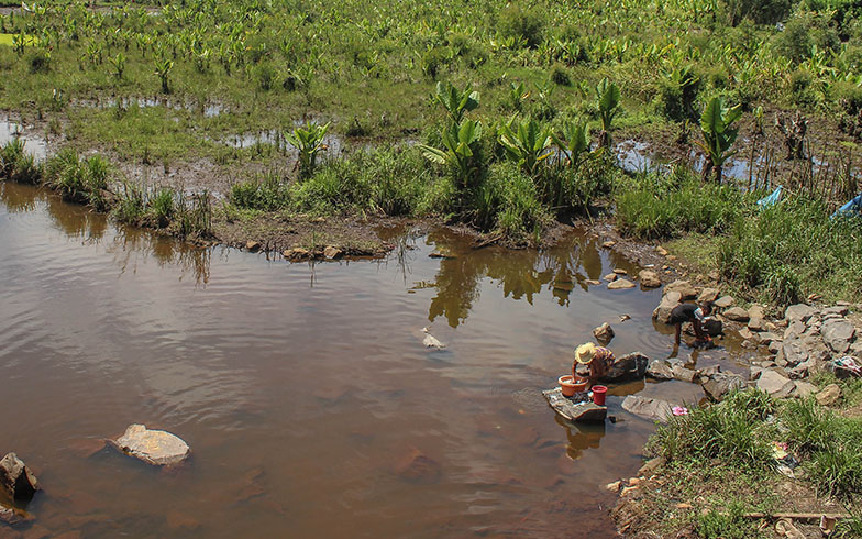 The main source of water for the daily needs of the local population in Tamatave